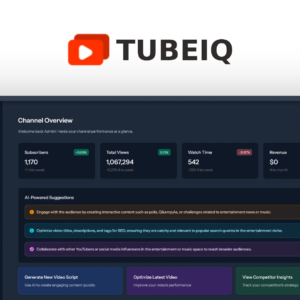 TubeIQ – Low Price – Exclusive Lifetime Deal