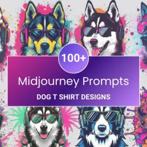 100+ Midjourney Prompts - Dog T Shirt Designs | Commercial License