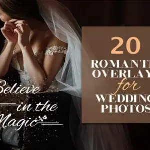 20 Romantic Overlays for Wedding Photos | Extended Commercial License