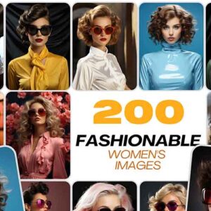 200 High-Res Women’s Portraits Fashion PNG Collection | Extended License