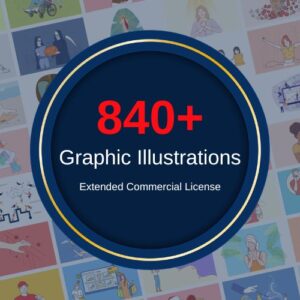 840+ Graphic Illustrations | Extended Commercial License