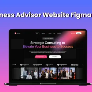 Business Advisor Website Figma UI Kit | Commercial License