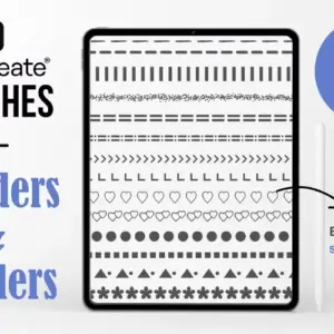Commercial Procreate Border and Divider Brushes