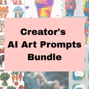 Creator's AI Art Prompts Bundle | Lifetime Access