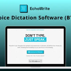 EchoWrite - AI Voice Dictation Software For Windows (BYOK) | Lifetime Access