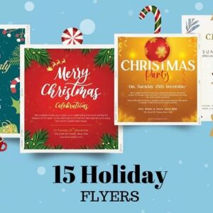 Holiday Flyers Bundle | Extended Commercial License