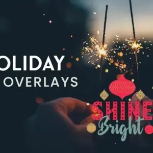 Holiday Text Overlays Bundle | Extended Commercial License