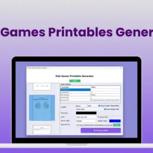 Kids Games Printables Generator — Windows 2PC