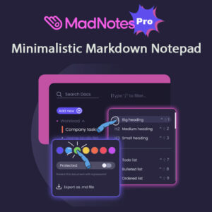 MadNotes PRO - Minimalistic Markdown Notepad | Lifetime Access