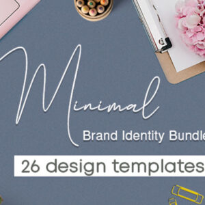 Minimal Brand Identity Templates Bundle - 26 Design Templates