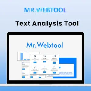 Mr.Webtool - Text Analysis Tool | 1, 2, & 3 Year Subscriptions