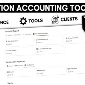 NotionBooks- Editable Accounting Toolkit | Lifetime Access