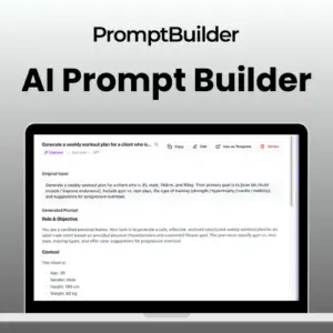 Prompt Builder - AI Prompt Builder | Lifetime Access