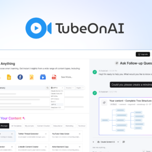 TubeOnAI AI Video Growth for Creators