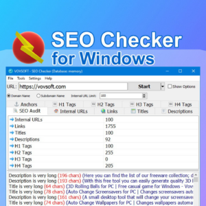 Windows SEO Checker and Auditor